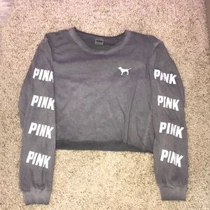 PINK CROP LONG SLEEVE
